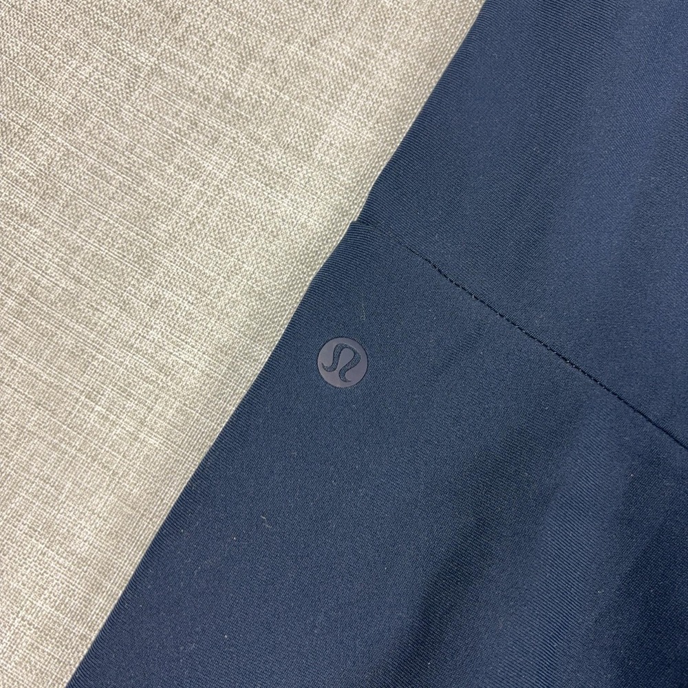 Lululemon Jogger Pants Mens Medium Blue Woven Slim Tapered Drawstring Zip Pocket - Picture 13 of 14